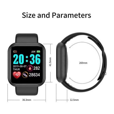 Smartwatch D20 - Relógio Inteligente y68 Esportivo Bluetooth